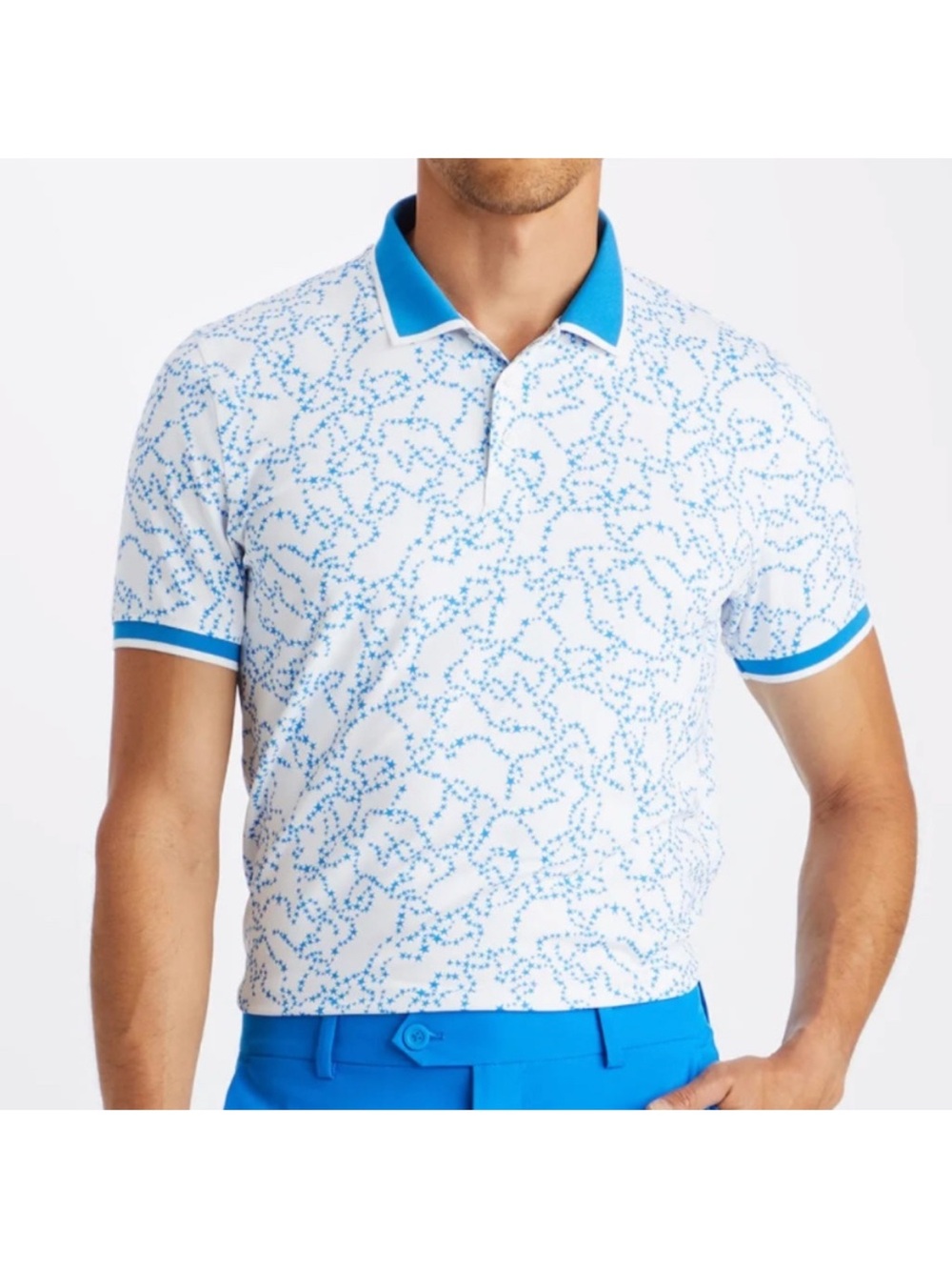 G/Fore Star Dust Tech Racer Polo Size XL
